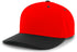 Pacific Headwear Cotton-Poly Hook-And-Loop Adjustable Cap (302C), Color 'RedBlack'